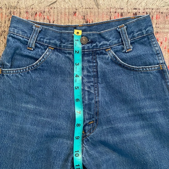 INSANE VTG 1970s Orange Tab Bellbottom Levi’s Jeans ⭐️ - Picture 8 of 10